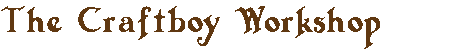 The Craftboy Workshop - header