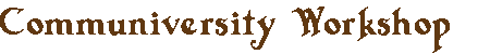 Communiversity Workshop - header